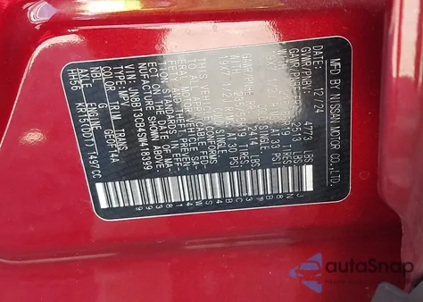 2025 Nissan Rogue Sl Intelligent Awd z USA, uszkodzony, nr VIN JN8BT3CB4SW418399